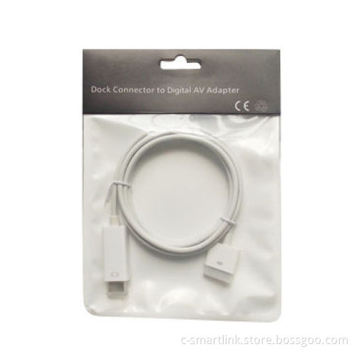 Apple to HDMI 1.8M, Dock 30P Male To HDMI Male 1.8m